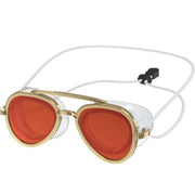 Amber Red - Gold Frame