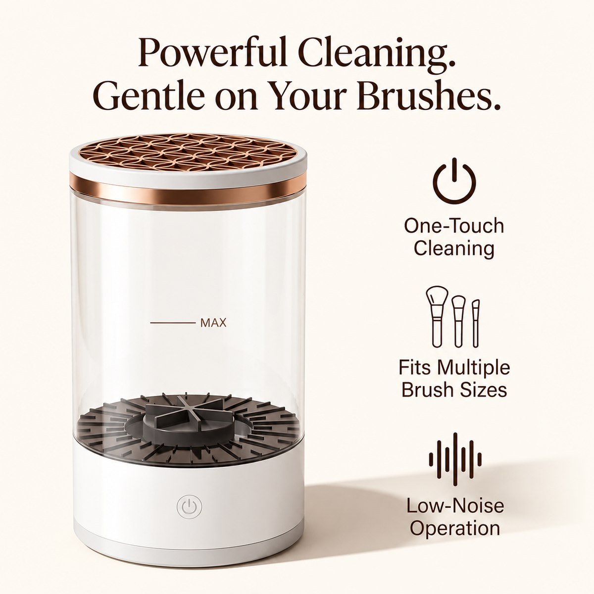 ShadeEase BrushPure™ Automatic Makeup Brush Cleaner ShadeEase
