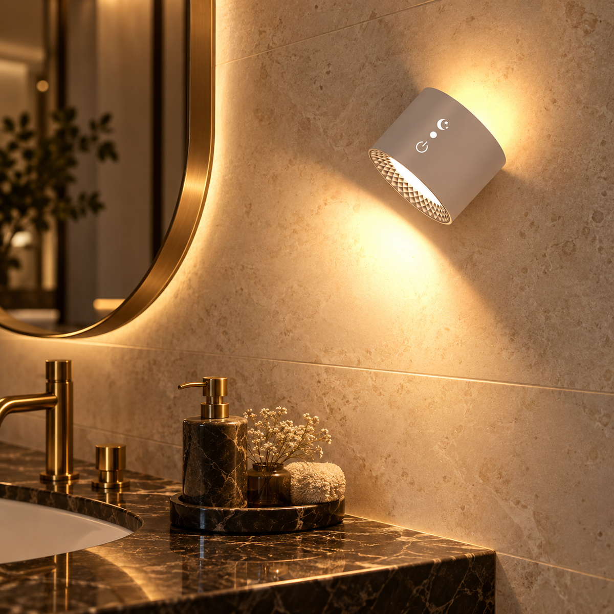 LumiArc™ Wireless Magnetic Wall Light ShadeEase