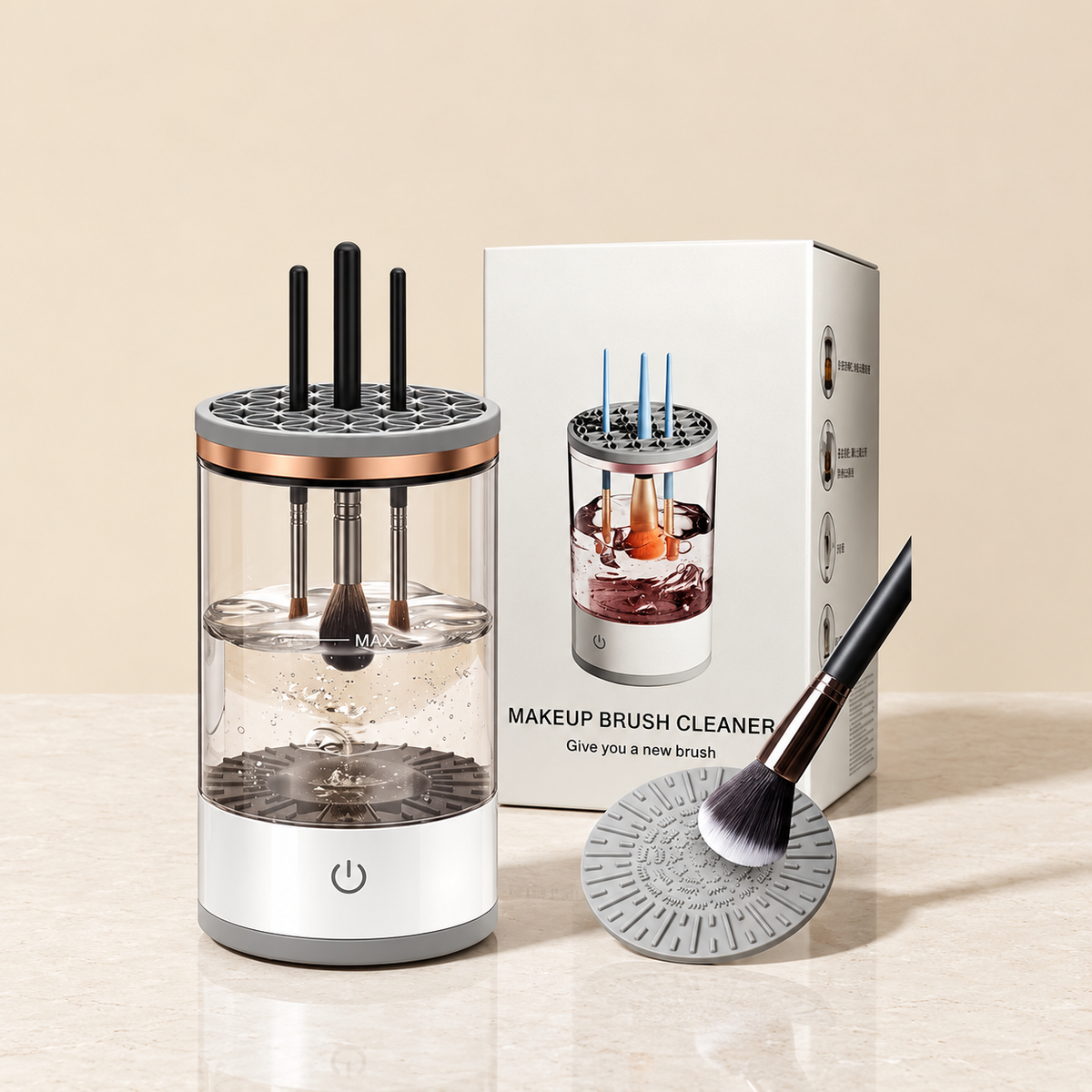 ShadeEase BrushPure™ Automatic Makeup Brush Cleaner ShadeEase