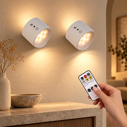 LumiArc™ Wireless Magnetic Wall Light ShadeEase