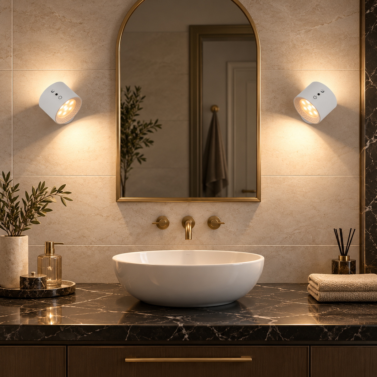 LumiArc™ Wireless Magnetic Wall Light ShadeEase