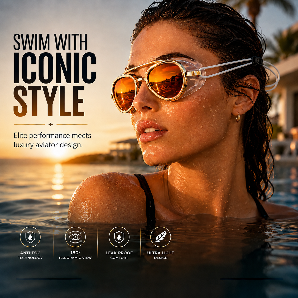 ShadeEase™ Premium Anti-Fog Swim Goggles